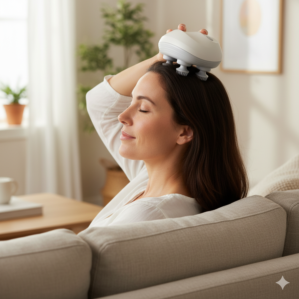 Elektrische Mini Kopfmassage