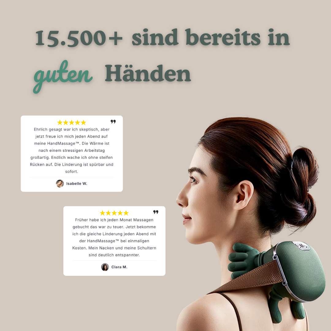 HandMassage™ PRO - Löst Knoten im Nacken innerhalb Minuten