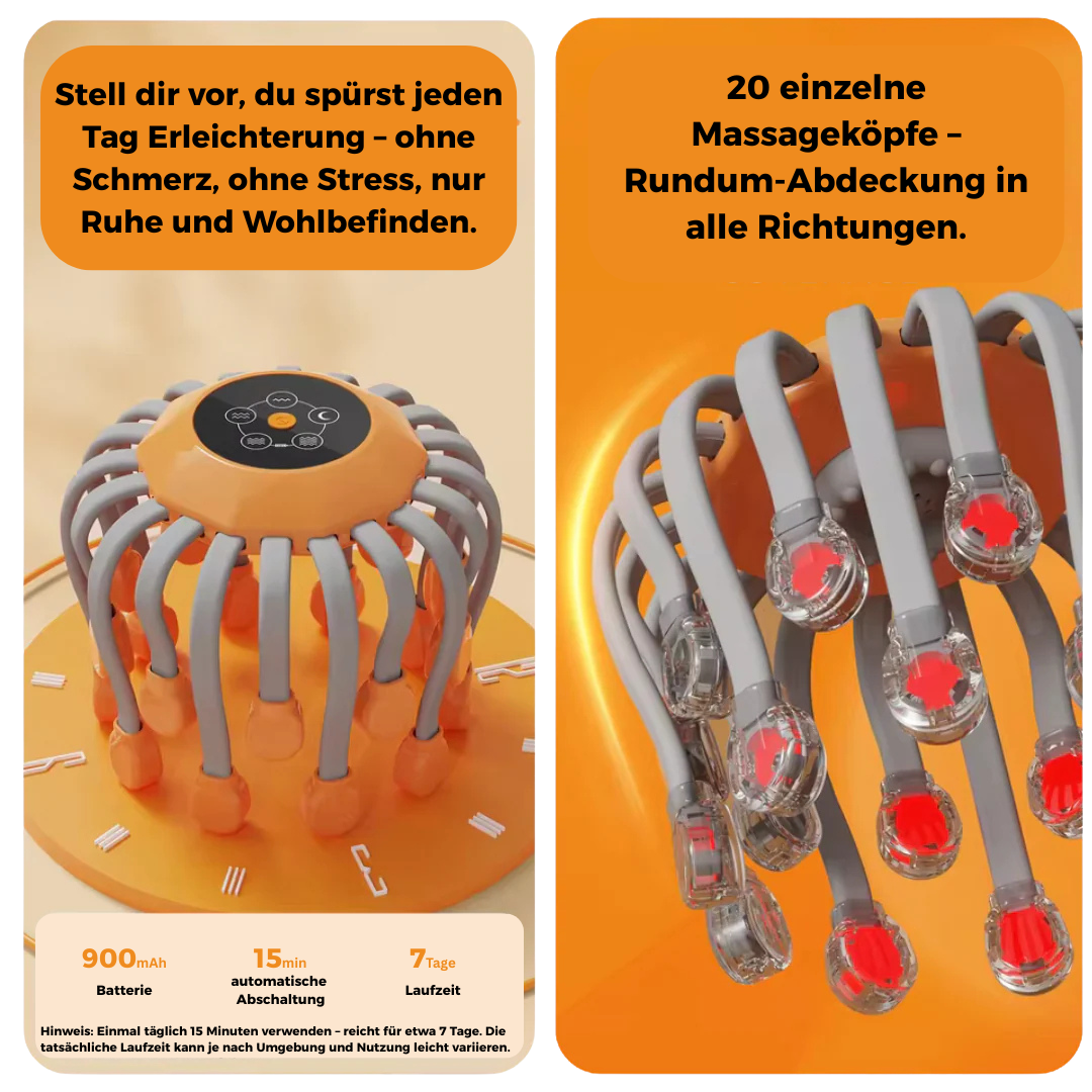 OktoMassage™ - lindert Stress innerhalb weniger Minuten